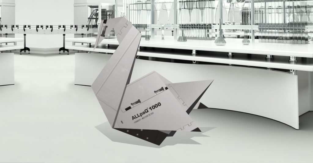 allpaq-bioprocess-totes-turned-into-a-origami-swan