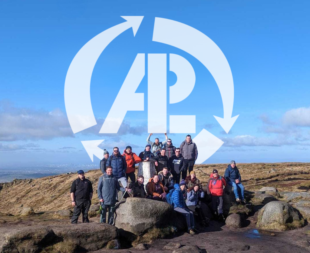 The ALLpaQ Team on a hike to celebrate sustainability 